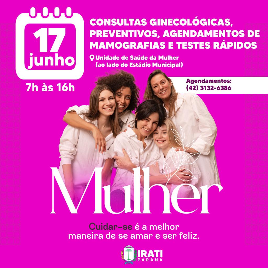 Saúde da Mulher terá atendimento especial no sábado, 17 de junho
