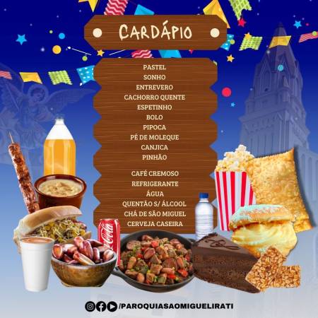 Festa Junina na paróquia São Miguel dia 08 de Junho